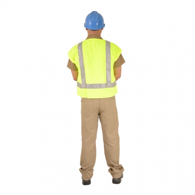 Calça Brim Masculina Uniforme Valor Portel - Calça de Uniforme com Bolso Lateral